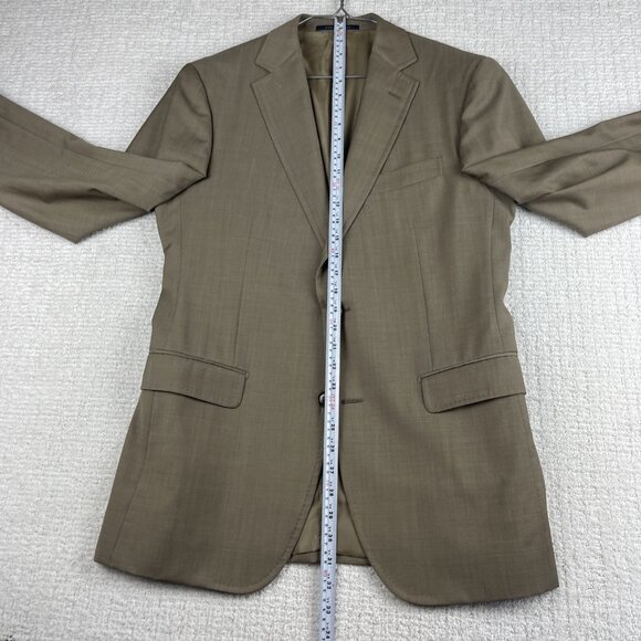 Pal Zileri Suit Jacket Men 50R Beige 100% Virgin Wool Made in Italy Read* - Picture 16 of 16
